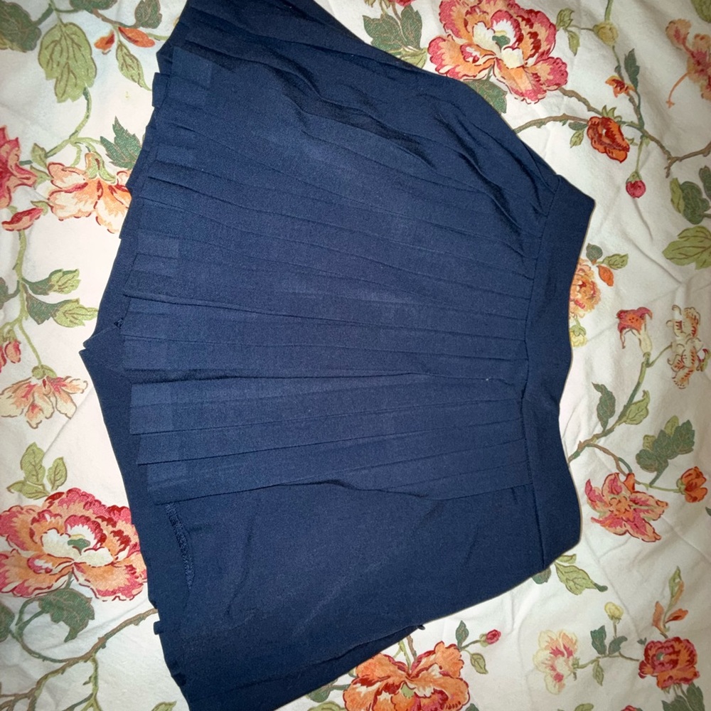 Abercrombie & Fitch Navy Pleated Mini Skirt